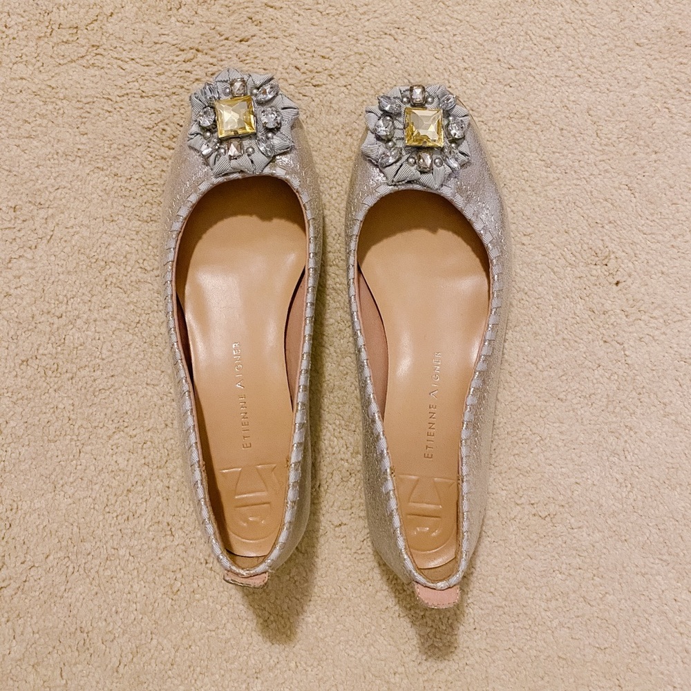 Etienne Aigner Rhinestone Shoes, size 8